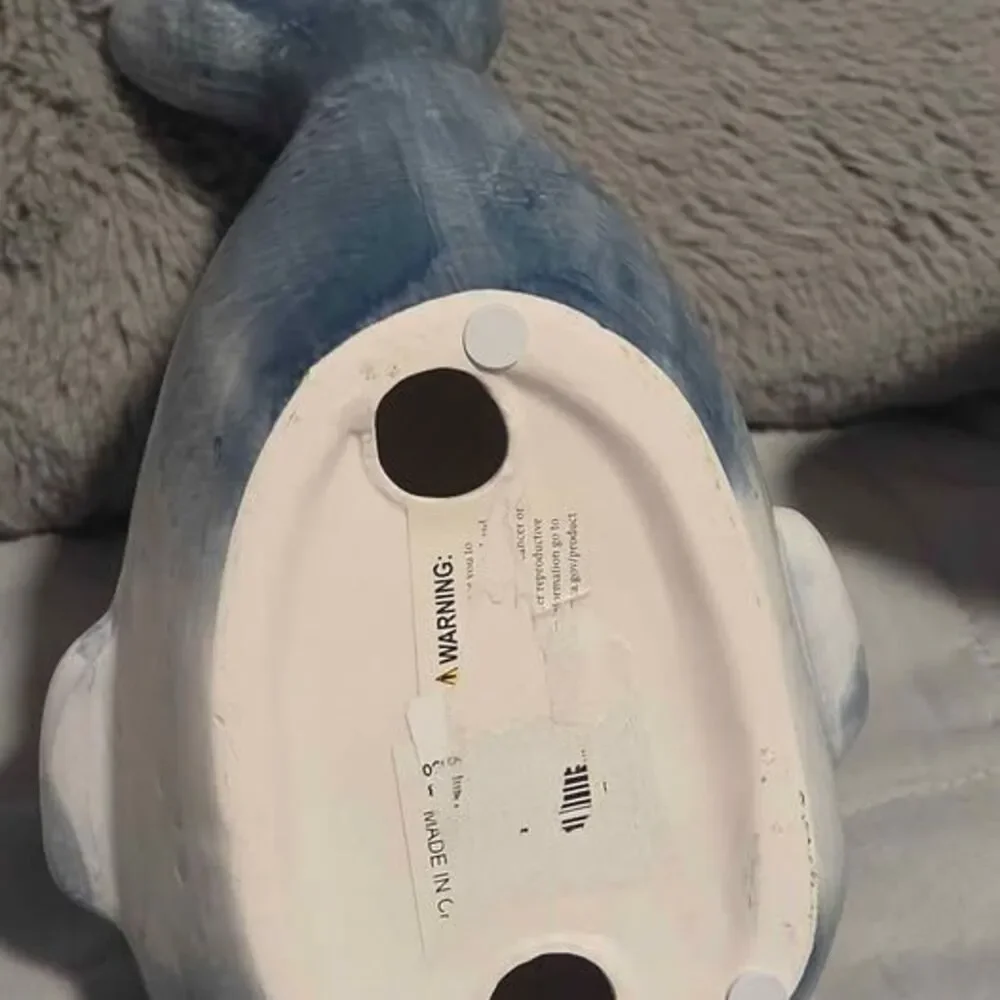 Ceramic Whale Figurine